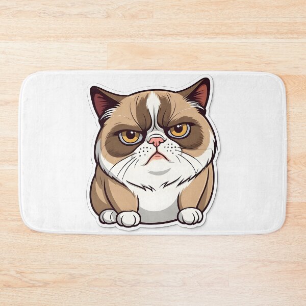 Item preview, Funny Grumpy Cat Cartoon Meme - 8 designed and sold by RELAX STATION.