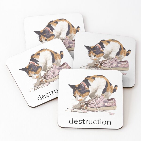 Item preview, Animal Groups: Cat Destruction designed and sold by WhimsyWildWear.
