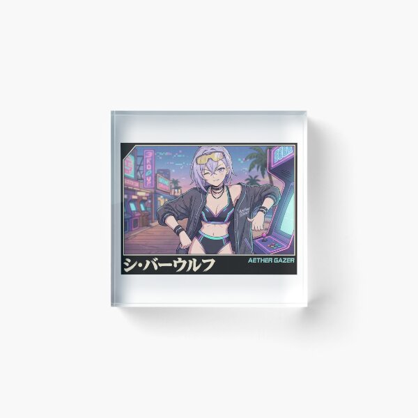 Item preview, Honkai Star Rail Silver Wolf - Sexy Bikini Retro 90s Anime Style designed and sold by GachaGooners.