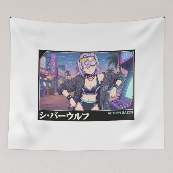 Item preview, Honkai Star Rail Silver Wolf - Sexy Bikini Retro 90s Anime Style designed and sold by GachaGooners.