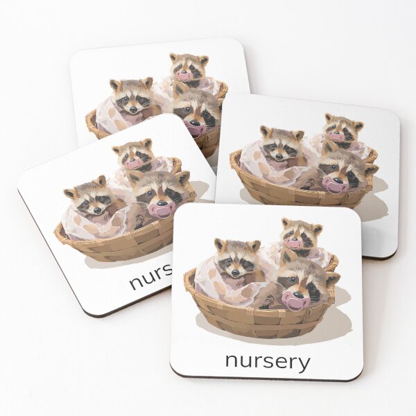 Item preview, Animal Groups: Raccoon Nursery designed and sold by WhimsyWildWear.