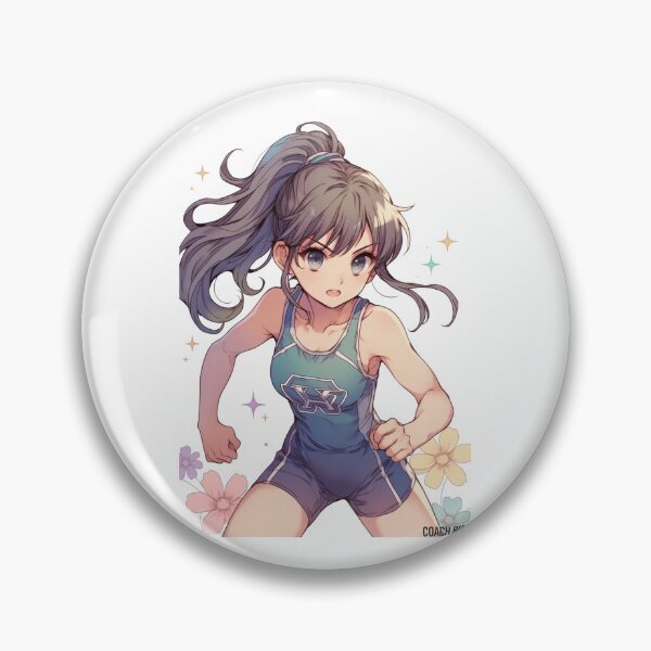 Item preview, Anime Girl Wrestler in Sports Singlet designed and sold by Coach-Riz.