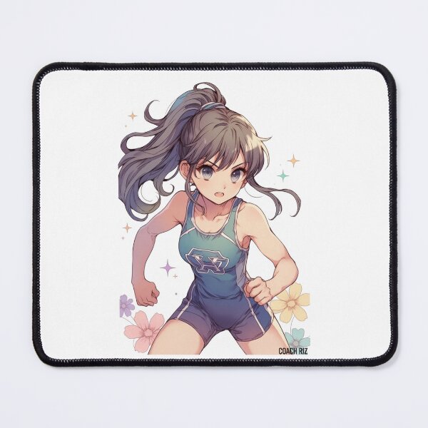 Item preview, Anime Girl Wrestler in Sports Singlet designed and sold by Coach-Riz.