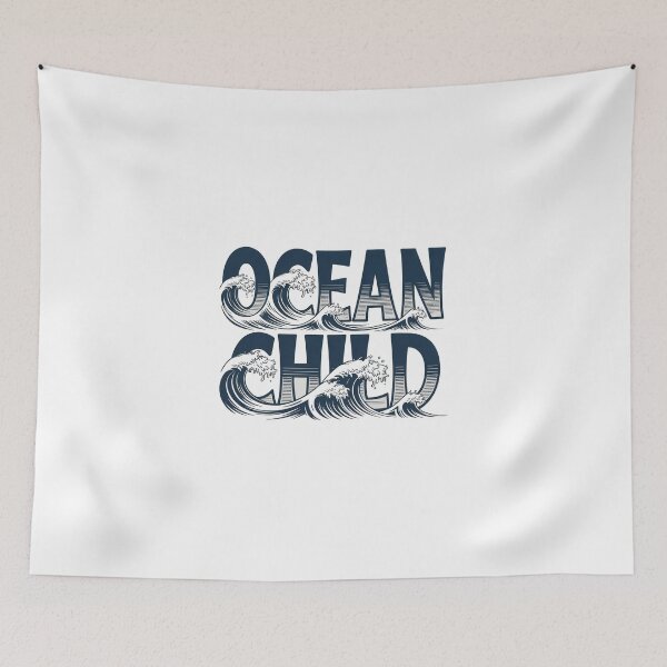 Item preview, Ocean Child - Retro Vintage Waves Aesthetic designed and sold by BasmaAtef.