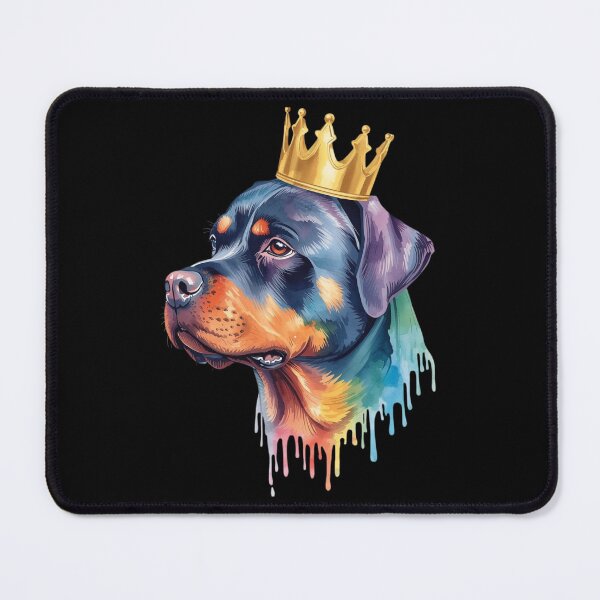 Item preview, Royal Rottweiler King – Crowned Rottie Dog Watercolor Art designed and sold by Silaris Designs.
