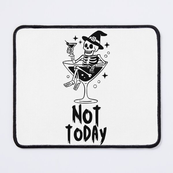 Item preview, Not Today Skeleton Cocktail – Funny Halloween Witch Skeleton Design designed and sold by Karim-Karem.