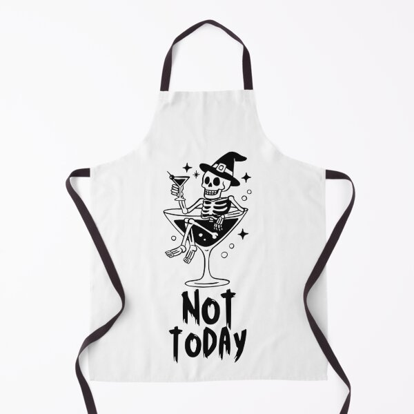 Item preview, Not Today Skeleton Cocktail – Funny Halloween Witch Skeleton Design designed and sold by Karim-Karem.