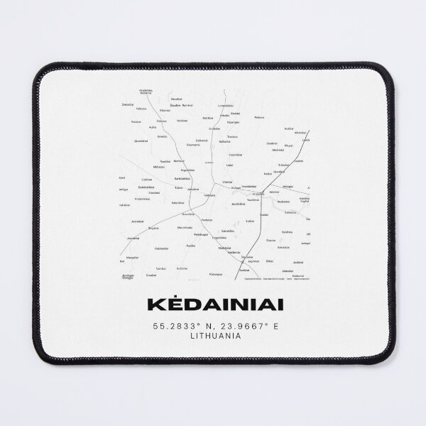 Item preview, Kėdainiai Lithuania Minimalist Map Poster | Modern City Street Map Art designed and sold by RM-Journey.