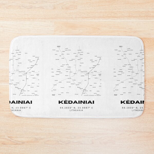 Item preview, Kėdainiai Lithuania Minimalist Map Poster | Modern City Street Map Art designed and sold by RM-Journey.