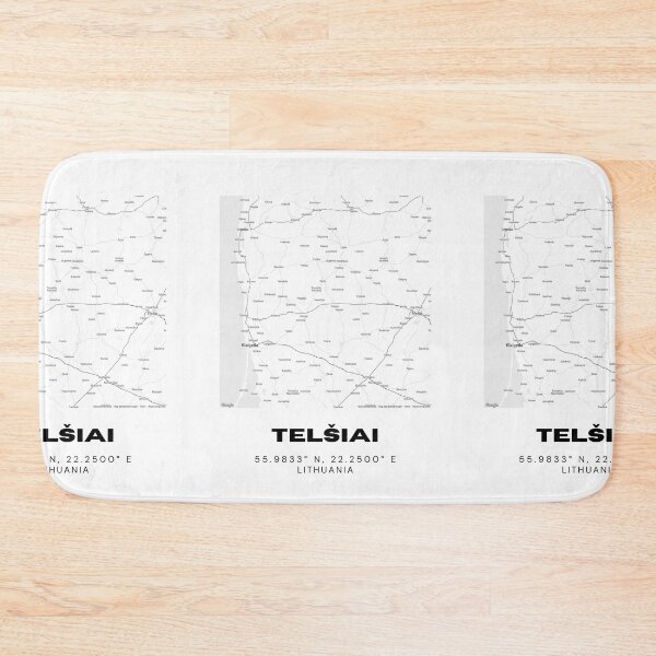 Item preview, Telšiai Lithuania Minimalist Map Poster | Elegant City Layout Wall Art designed and sold by RM-Journey.