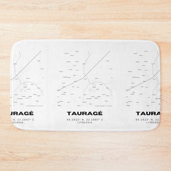 Item preview, Tauragė Lithuania Minimalist Map Print | Modern Street Map Artwork designed and sold by RM-Journey.