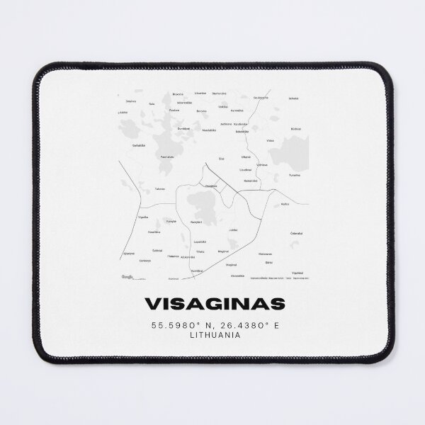 Item preview, Visaginas Lithuania Minimalist Map Art | Contemporary City Poster designed and sold by RM-Journey.