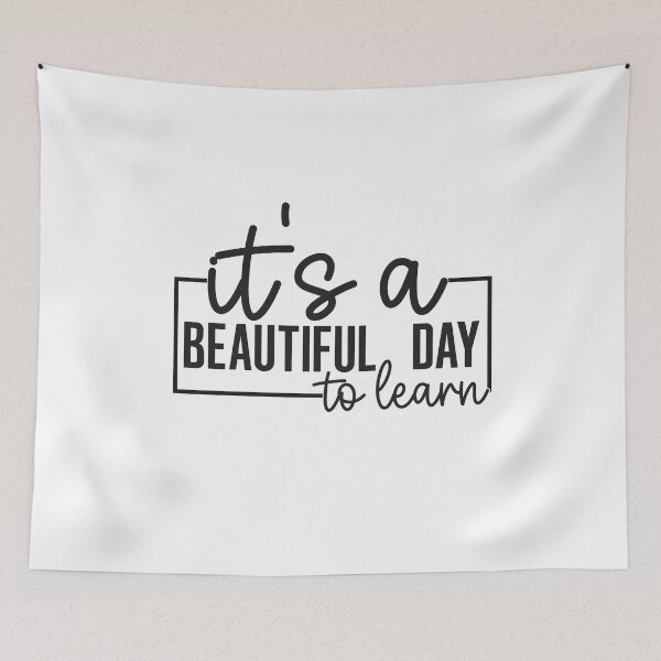 Item preview, It’s a Beautiful Day to Learn Phone Case Gift for Her, Inspirational Learning Quote Blanket Cozy Gift for Teacher, It’s a Beautiful Day to Learn Journal Graduation Gift for Her and Him designed and sold by Noe Mill.