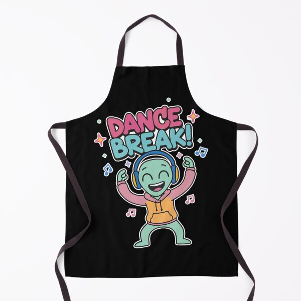 Item preview, Dance Break! Happy Alien with Headphones Cartoon designed and sold by Taridesign.