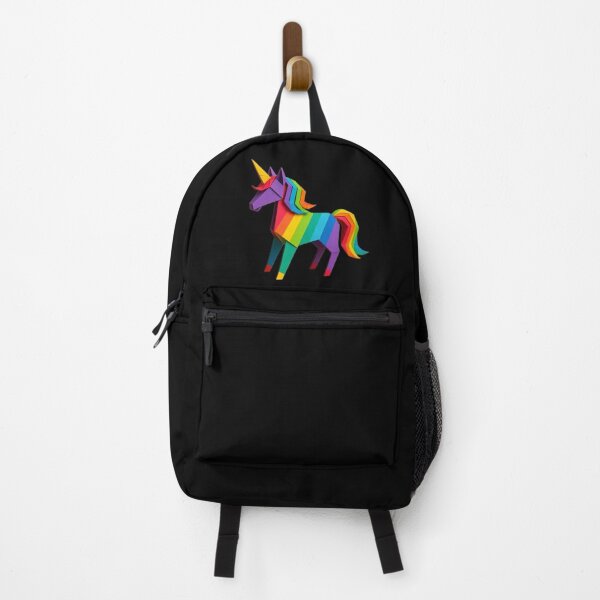 Item preview, Rainbow Origami Unicorn - 3D Geometric Paper Art Aesthetic designed and sold by RohiMade.