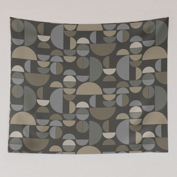 Item preview, Midcentury modern stone half circles designed and sold by Shelley Gilbert.