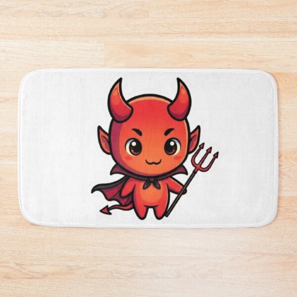 Item preview, Cute Devil with Trident Sticker designed and sold by Mojbin.