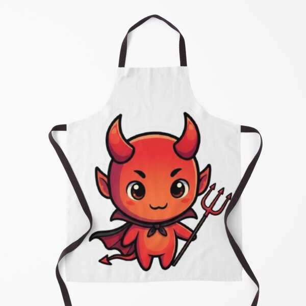 Item preview, Cute Devil with Trident Sticker designed and sold by Mojbin.