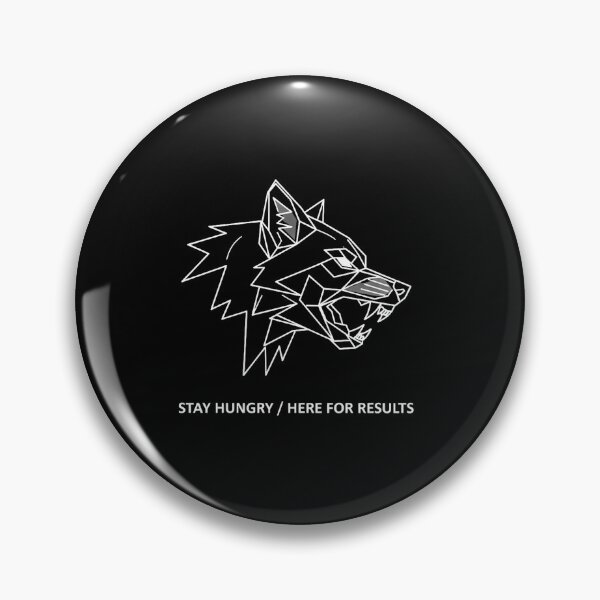 Item preview, Stay Hungry Here For Results Minimalist Wolf designed and sold by GymHeavy.