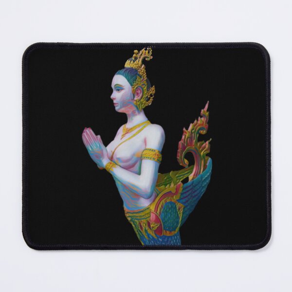 Item preview, Oil Painted Kinnaree Thailand designed and sold by Linklandiya.