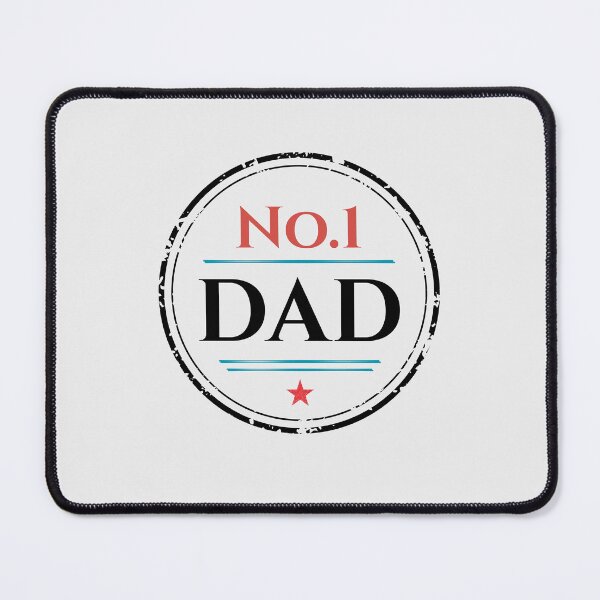 Item preview, No.1 Dad – Classic Black & Red Badge designed and sold by MadeByMira.