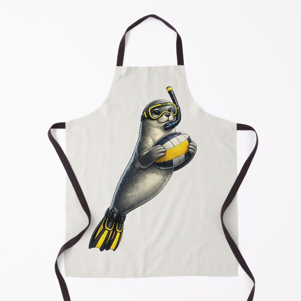 Item preview, Seal Underwater Rugby Player with Ball designed and sold by Ombrya.