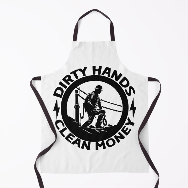 Item preview, Dirty Hands Clean Money - Funny Electrician Sparky Trade Humor designed and sold by FuzionRaptor.
