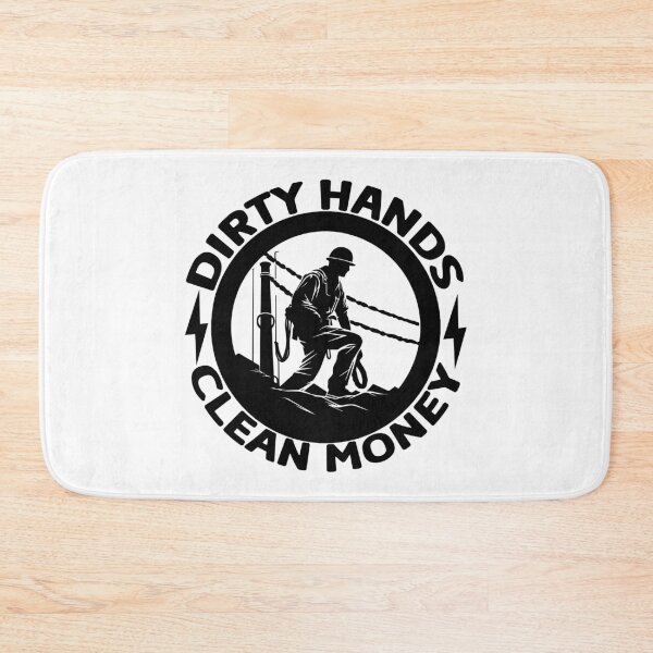 Item preview, Dirty Hands Clean Money - Funny Electrician Sparky Trade Humor designed and sold by FuzionRaptor.