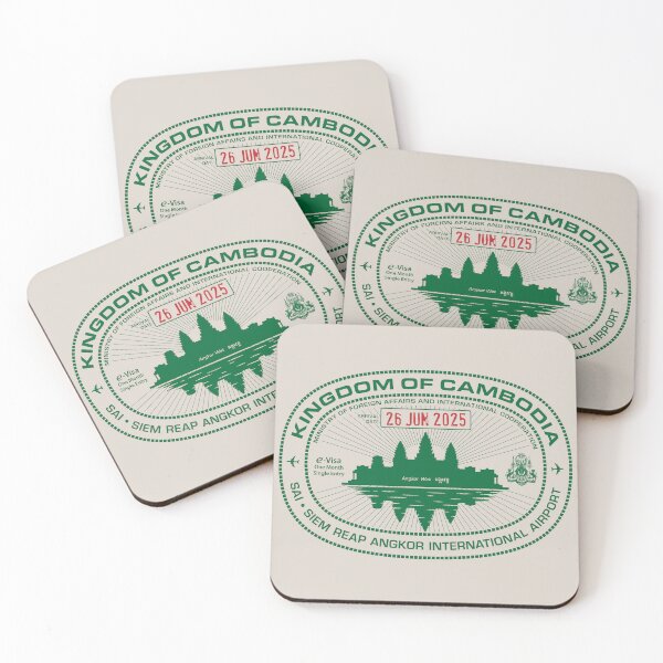Item preview, Passport Stamp - Siem Reap, Cambodia designed and sold by travelwitheric.