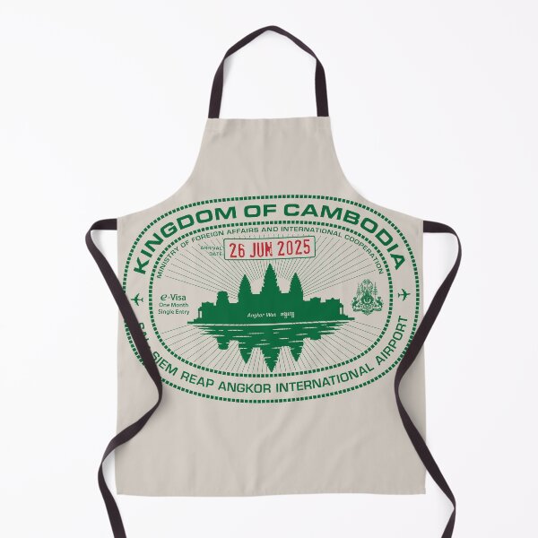 Item preview, Passport Stamp - Siem Reap, Cambodia designed and sold by travelwitheric.