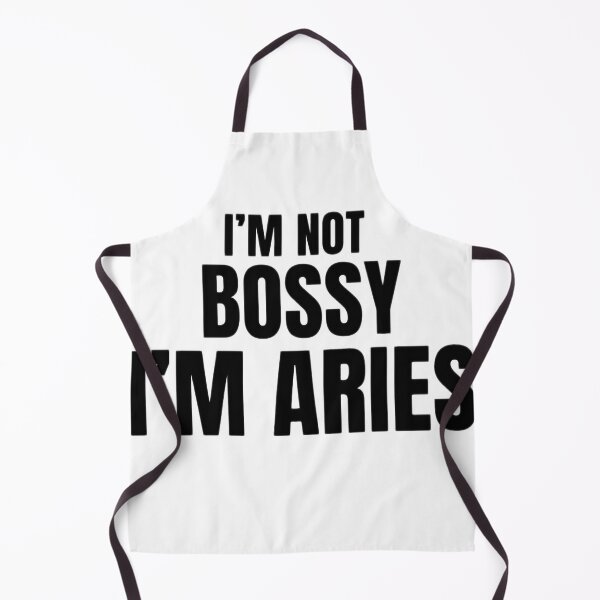 Item preview, I’m Not Bossy I’m Aries – Funny Zodiac Quote Design, Aries Personality Gif designed and sold by Aisha Creates.