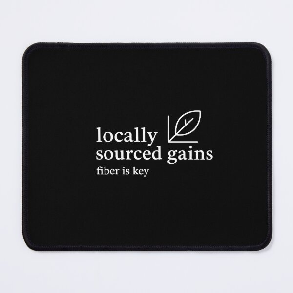 Item preview, Locally Sourced Gains Minimalist Nutrition Irony designed and sold by GymHeavy.