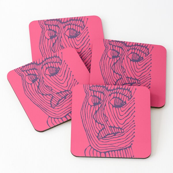 Item preview, CONTOUR HOT PINK designed and sold by KolbStudios.