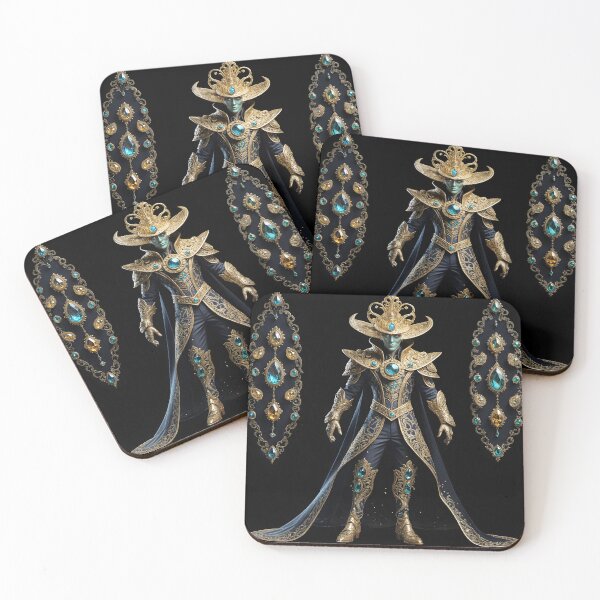 Item preview, Guardians of the Azure Abyss in golden armor designed and sold by KunstGeist.