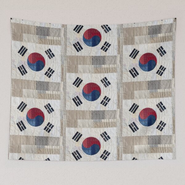 Item preview, Patchwork Quilt South Korea Flag designed and sold by TackyTime.
