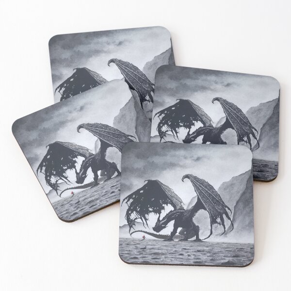 Item preview, FEAR II - Charcoal Dragon & Tiny Warrior designed and sold by Chris Ott Creates.