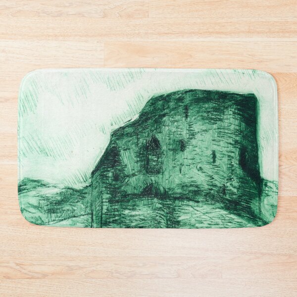 Item preview, Dry Point Print of Castell Dolbadarn Castle, Llanberis, North Wales in Phthalo Green designed and sold by LymphomaLass.