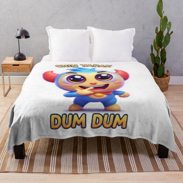 Item preview, Chin Tapak Dum Dum Cute Monster Sticker designed and sold by Mojbin.