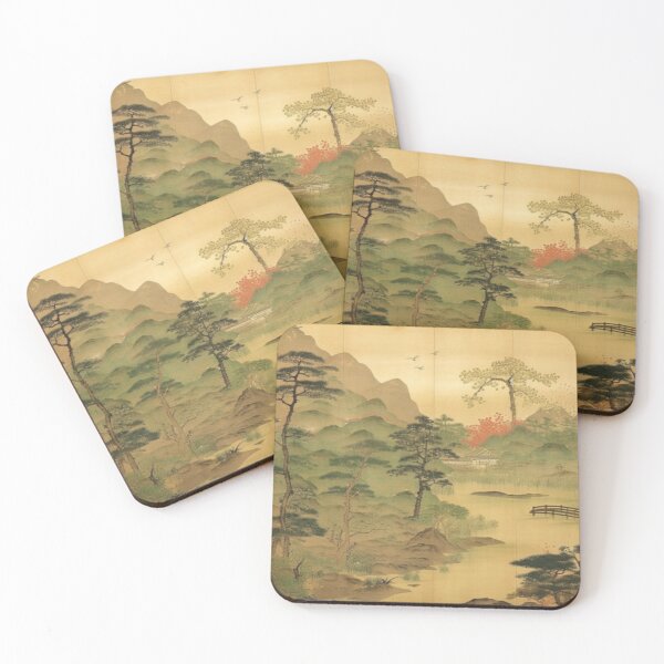 Item preview, Japanese Landscape Screen Art with Bridge designed and sold by DoodleDarling.