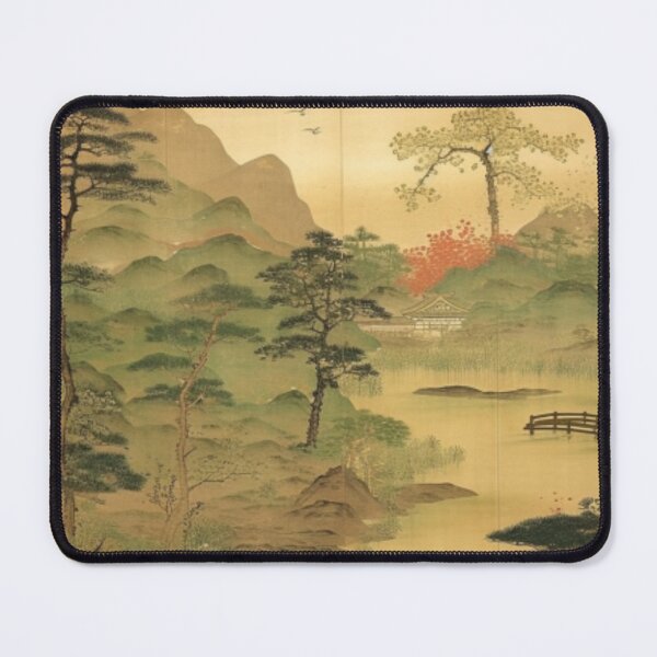 Item preview, Japanese Landscape Screen Art with Bridge designed and sold by DoodleDarling.