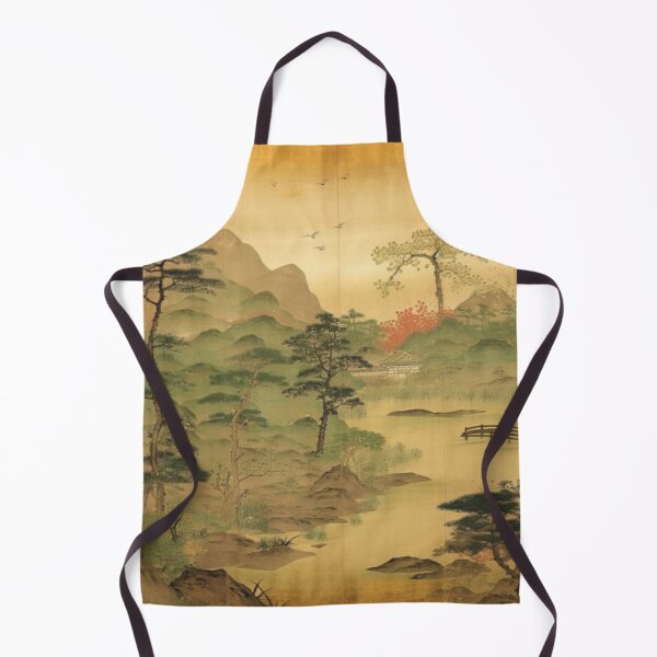 Item preview, Japanese Landscape Screen Art with Bridge designed and sold by DoodleDarling.