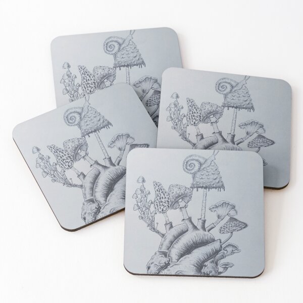Item preview, Where Life Returns – Anatomical Heart with Mushrooms designed and sold by Chris Ott Creates.