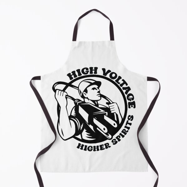 Item preview, High Voltage Higher Spirits - Funny Electrician Sparky Trade Humor designed and sold by FuzionRaptor.