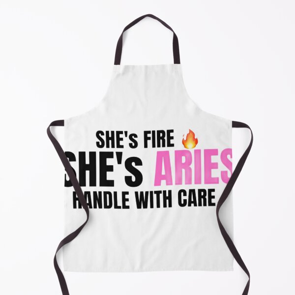Item preview, She’s Fire She’s Aries – Bold Feminine Zodiac Quote, Aries Woman Design designed and sold by Aisha Creates.