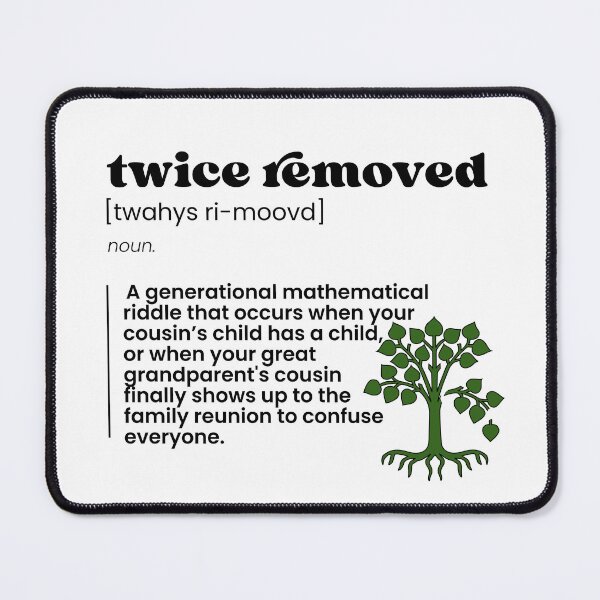 Item preview, Define: Twice Removed designed and sold by The Curious Geneabug.