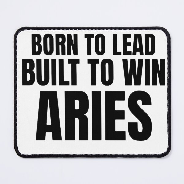 Item preview, Born to Lead Built to Win Aries – Strong Zodiac Quote Design for Men designed and sold by Aisha Creates.