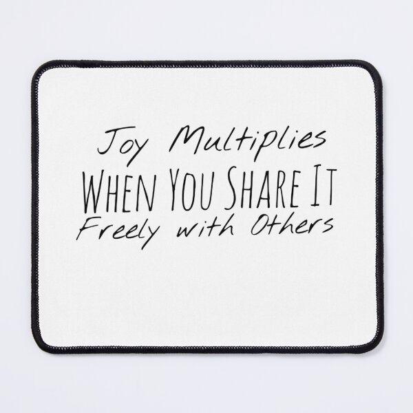 Item preview, Joy Multiplies When You Share It Freely with Others – Spread Joy Affirmation designed and sold by Camila Ardila.