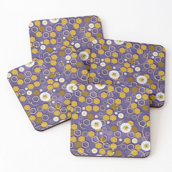 Item preview, Neon Bumblee Bees - Purple designed and sold by By Sapphire's Design.
