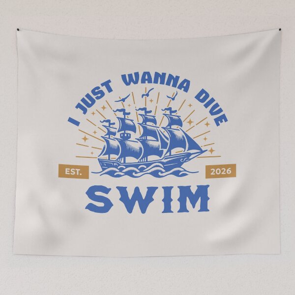 Item preview, I just wanna dive Swim BTS designed and sold by Morcawork.