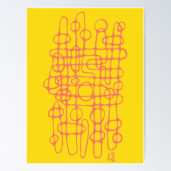 Item preview, LATTICE YELLOW AND ORANGE designed and sold by KolbStudios.
